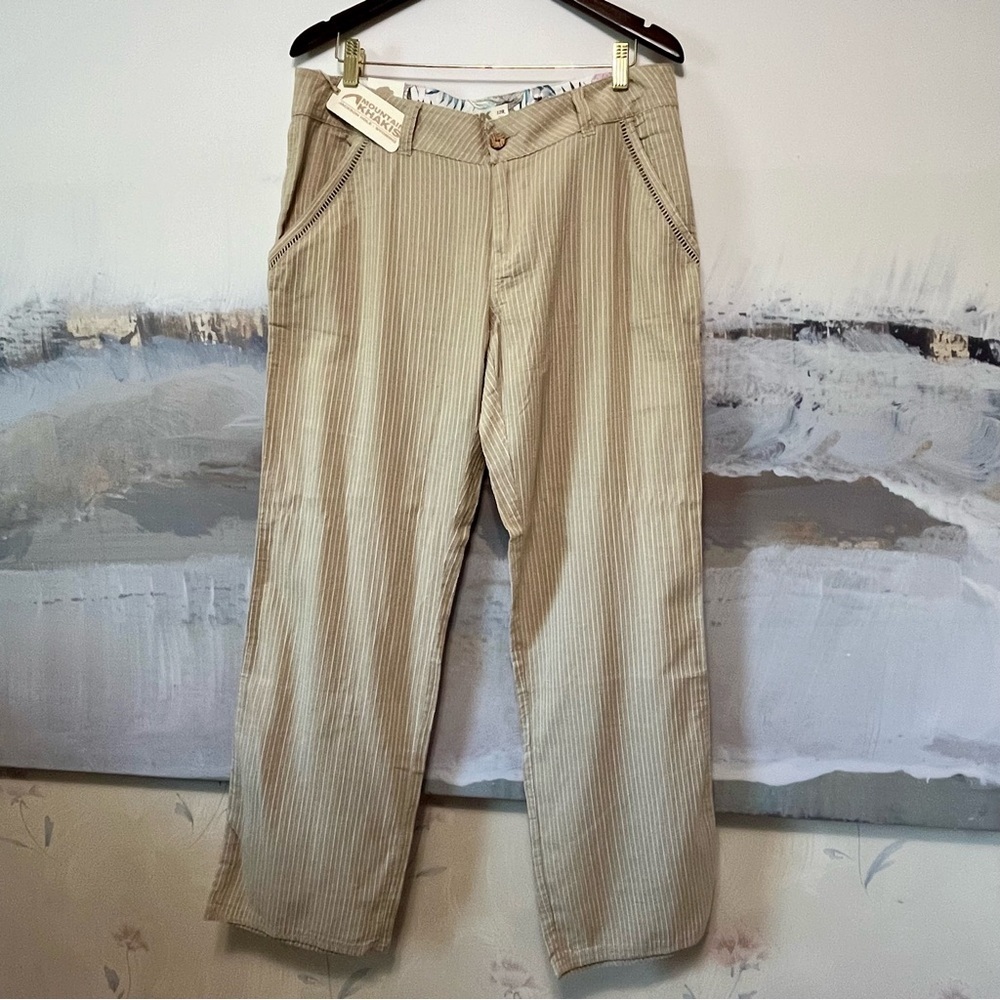 MOUNTAIN KHAKIS Seaside Pants NWT Freestone Womens 12 Reg Relaxed Fit Coastal‎